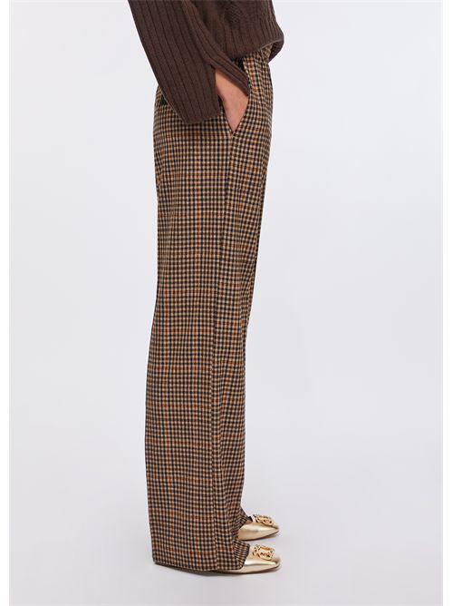 Pantaloni flare a quadretti LIU JO | MF5349T4335/P9002